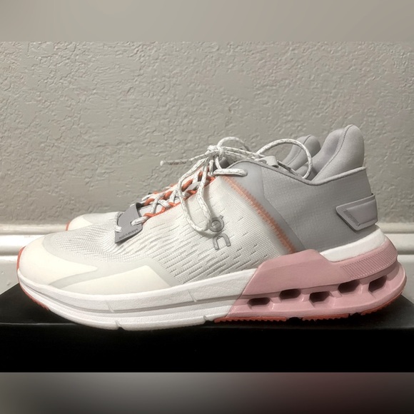 On Cloudnova Flux Undyed-White Zephyr Shoes - Picture 1 of 4